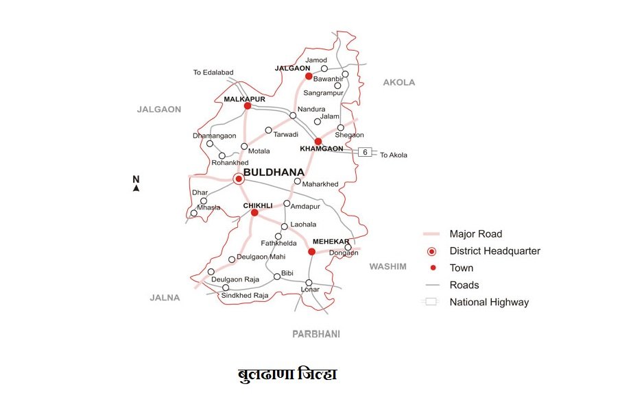 buldhana district map
