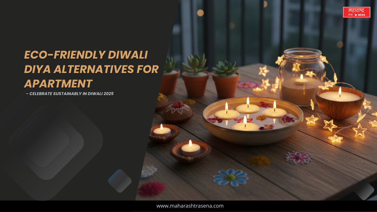 eco-friendly Diwali diya alternatives for apartment