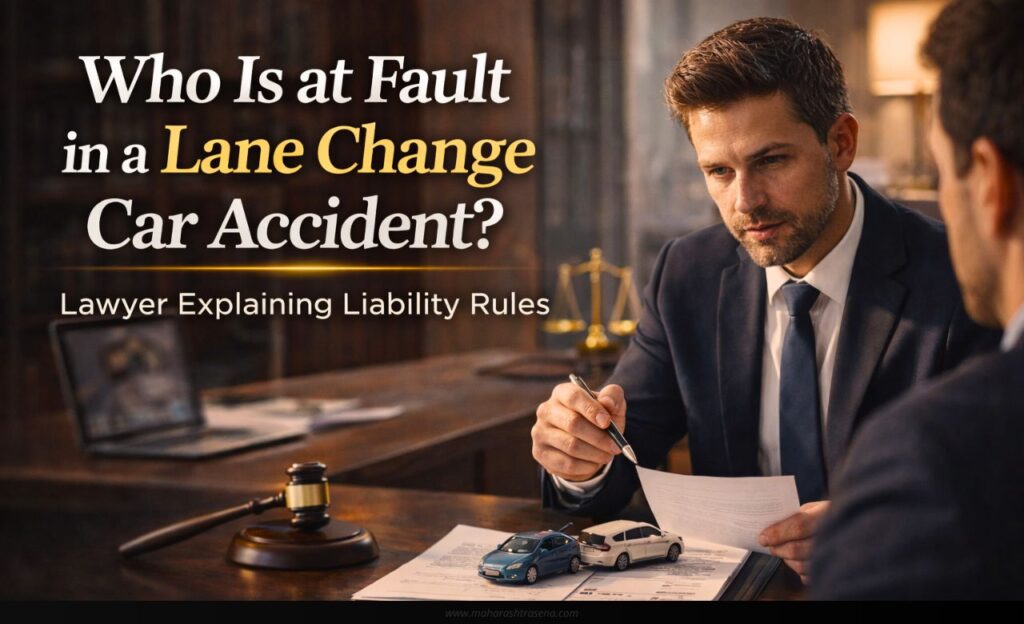 Who Is at Fault in a Lane Change Car Accident