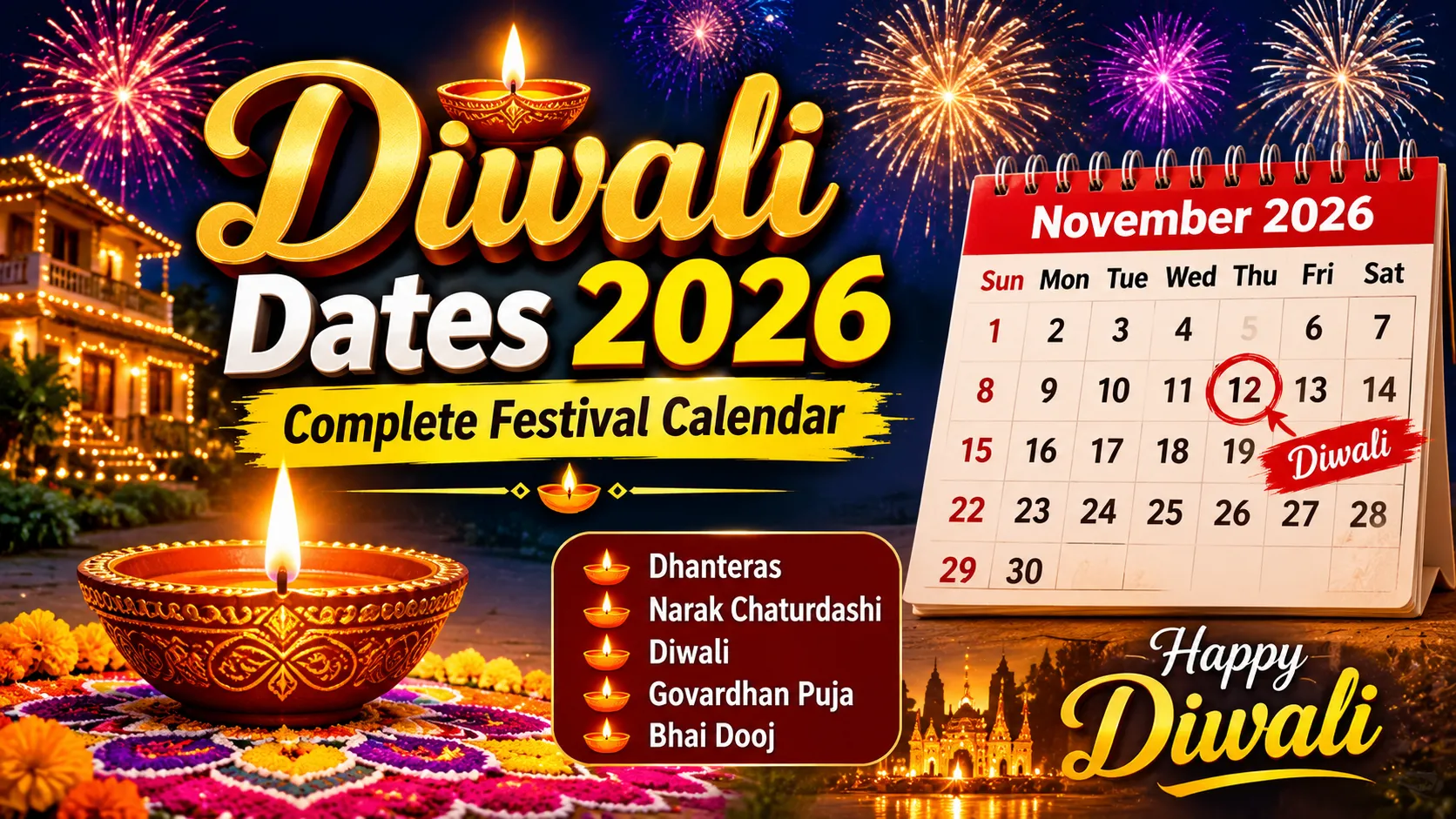 Diwali Dates 2026