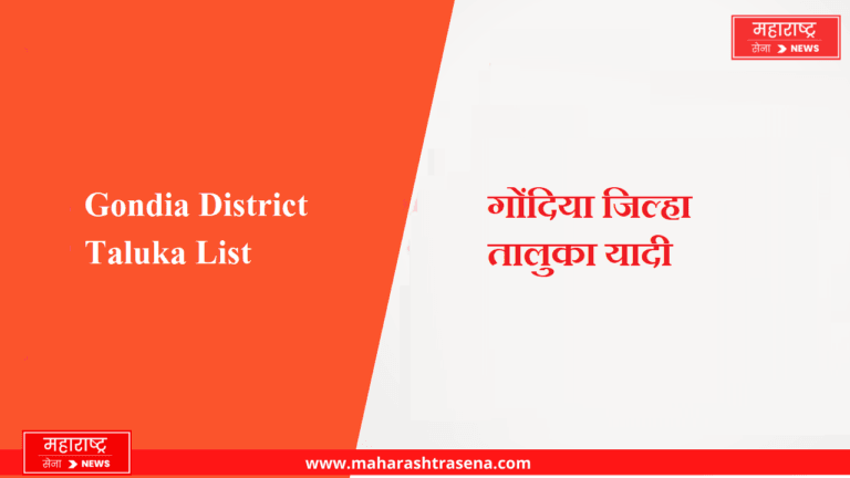 Gondia District Taluka List in Marathi